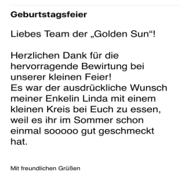 RESTAURANT Golden Sun, Wiener Strasse 59, 3100 St. Pölten